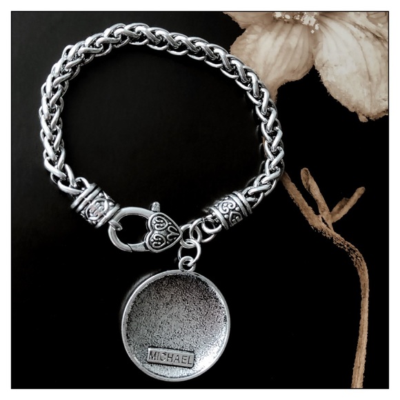 Arch Angel Michael Silver Sigil Protection Bracelet - Picture 2 of 5